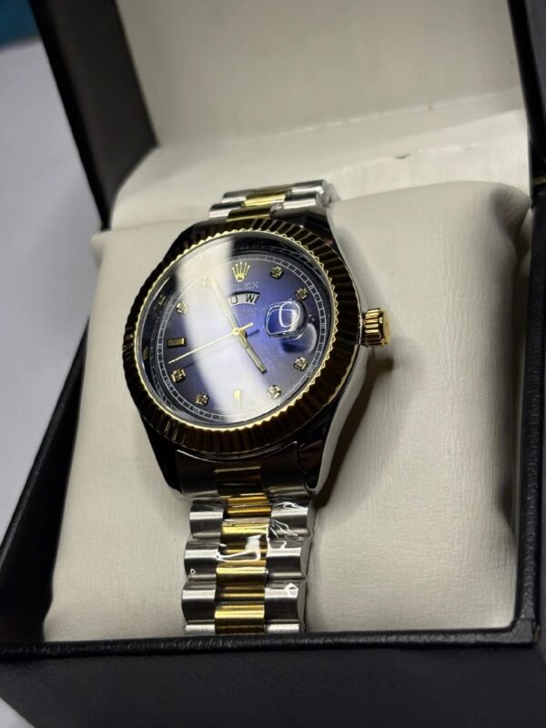ROLEX LUXRY 2TONE BLUE