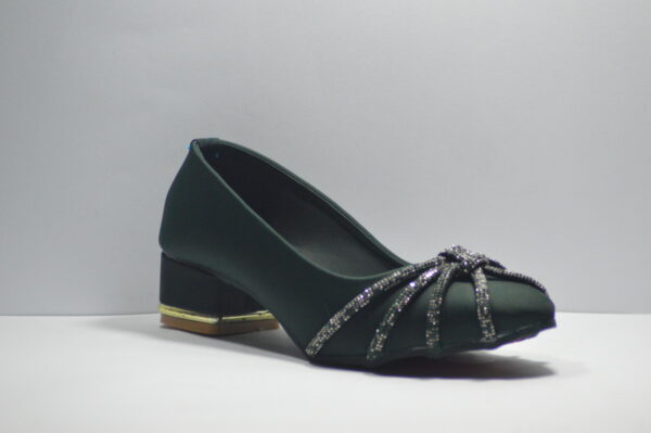 COLO- EMBELLISHED BLOCK HEELS PUMPS WOMEN WESTERN